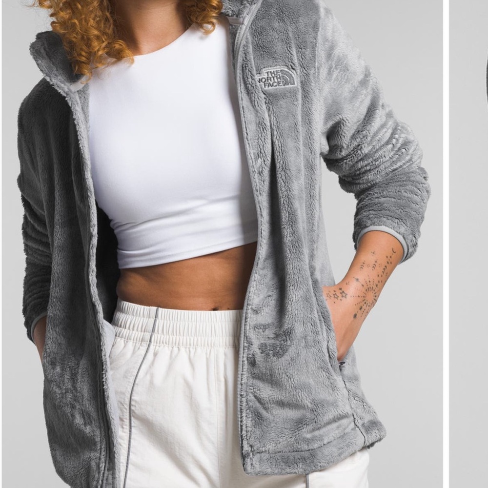 The North Face Women's Osito full-zip fleece jacket in a grey  size large - Picture 12 of 12